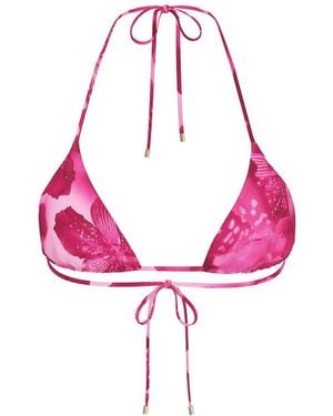 Garage Slider Triangle Bikini Top - Pink