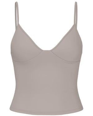 Garage Active Plunge Cami Top - Grey