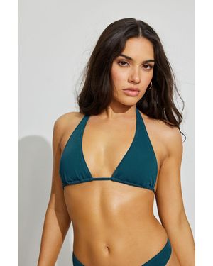 Garage Halter Bikini Top - Blue