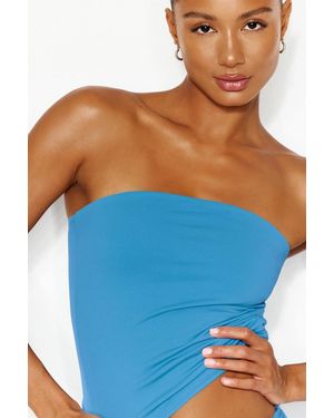 Garage Sleek Longline Tube Top - Blue