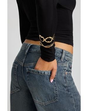 Garage Set Of 2 Textured Cuffs - Metallic