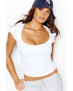 Garage Sleek Underbust T-Shirt - White
