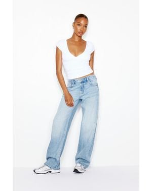 Garage Low Rise Relaxed Jeans - Blue