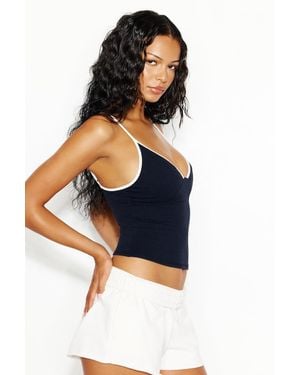 Garage Active Plunge Cami Top - Black