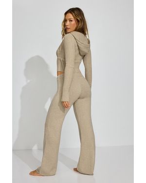 Garage Straight Leg Sweater Pants - Natural