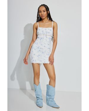 Garage Kassidy Mesh Mini Dress - Blue