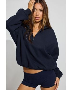 Garage Ultrafleece Half Zip Sweatshirt - Blue