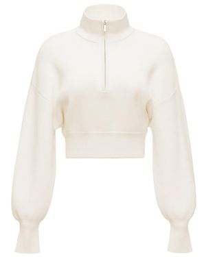 Garage City Layer Half Zip Jacket - White