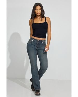 Garage Mid Rise Bootcut Jeans - Blue