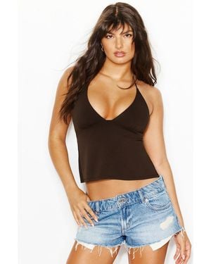 Garage Celine Tie Back Apron Top - Blue