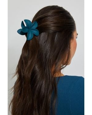 Garage Matte Flower Hair Claw - Blue