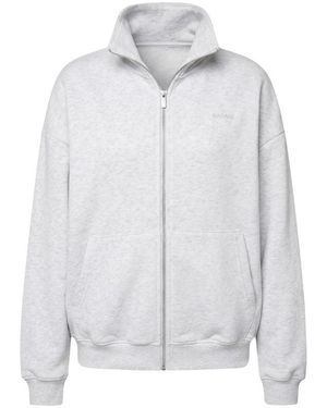 Garage Ultrafleece Mockneck Full Zip Sweatshirt - White