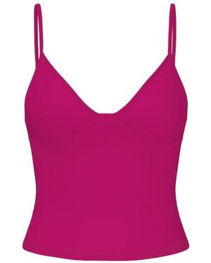 Garage Active Plunge Cami Top - Pink