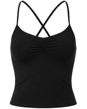 Garage Active Ruched Cami Top - Black