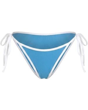 Garage Cheeky Side Tie Bikini Bottom - Blue