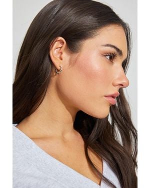 Garage 3 Pack Of Twist Drop And Hoop Earrings - Grey