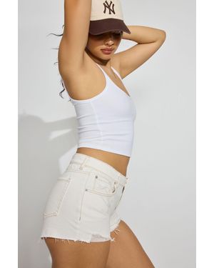 Garage Denim Festival Shorts - White
