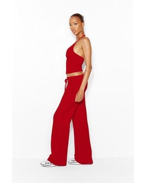 Garage Snatch Booty Stretchterry Trousers - Red