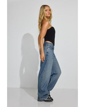 Garage Low Rise Baggy Jeans - Blue