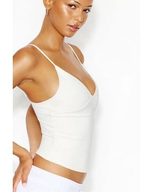 Garage Active Plunge Cami Top - White