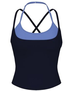 Garage Active Layered Tank Top - Blue