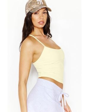 Garage Sleek Underbust Crossback Cami Top - Yellow