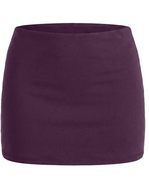 Garage Active Low Rise Micro Skort - Purple