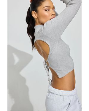 Garage Apron Back Sweater - Gray