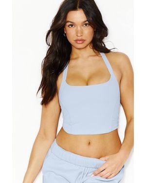 Garage Active Portrait Halter Top - White