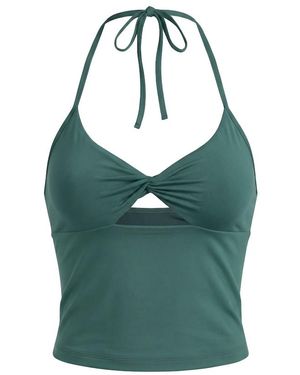 Garage Baretouch Twist Halter Top - Blue