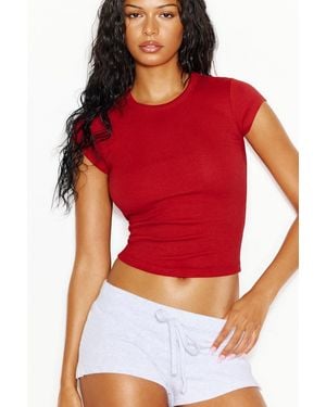 Garage Snatchrib Crewneck T-Shirt - Red
