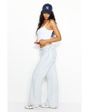 Garage High Rise Wide Leg Jeans - White