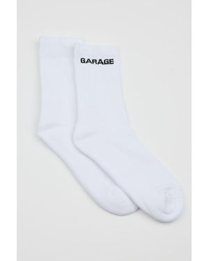 Garage Softcotton The Classic Crew Socks - White