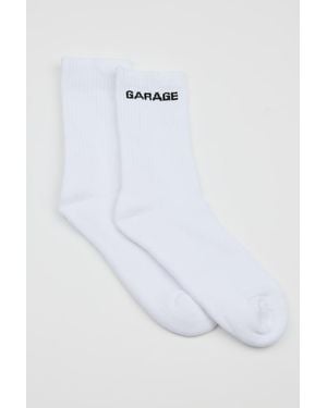 Garage Softcotton The Classic Crew Socks - White