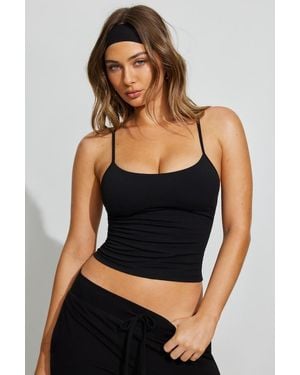 Garage Sleek Underbust Crossback Cami Top - Black