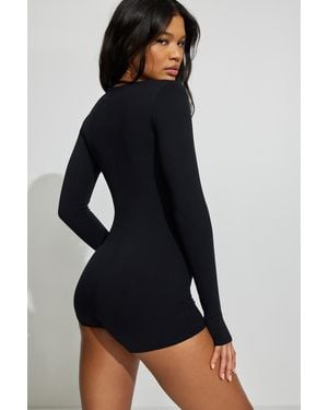 Garage Active Squareneck Romper - Black