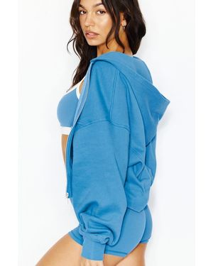 Garage Ultrafleece Cocoon Zip Hoodie - Blue