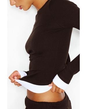 Garage Snatchrib Double Layer Longsleeve Top - Black