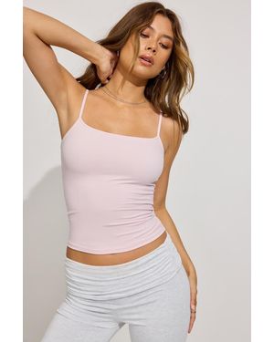 Garage Sleek Scoop Cami Top - Pink