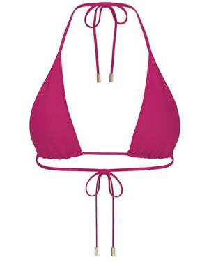 Garage High Triangle Bikini Top - Pink