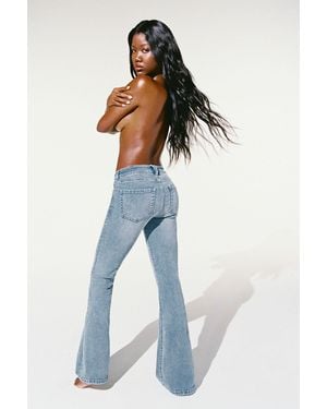 Garage Low Rise Flare Jeans - Blue