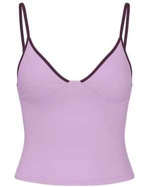 Garage Active Plunge Cami Top - Purple