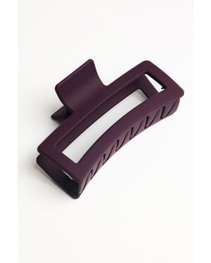 Garage Oversized Rectangle Claw Clip - Purple
