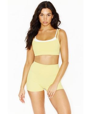 Garage Active Booty Shorts - Yellow
