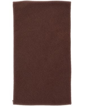 Brunello Cucinelli Scarf With Applied Monile Detail - Brown