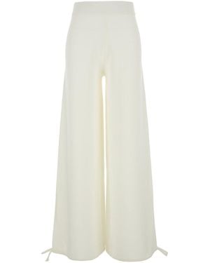 Max Mara Relaxed Elasticated Trousers - White