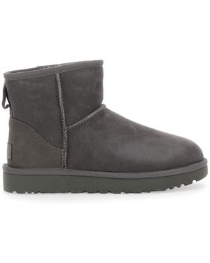 UGG Stivaletti 'Classic Mini' Con Patch Logo Sul Retro - Grigio