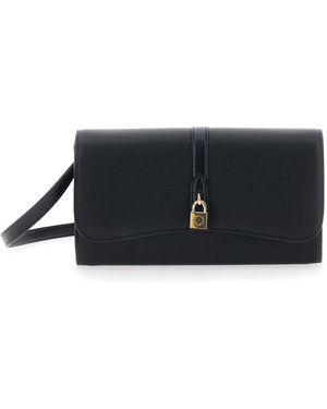 Stella McCartney 'Stella Ryder' Crossbody Bag With Logoed Padlock Detail On The Front - Black