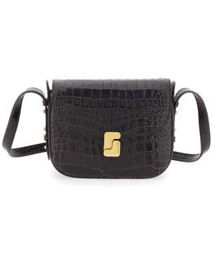 Soeur Shoulder Bag 'Bellissima Mini' With Leather Details For Wo - Black