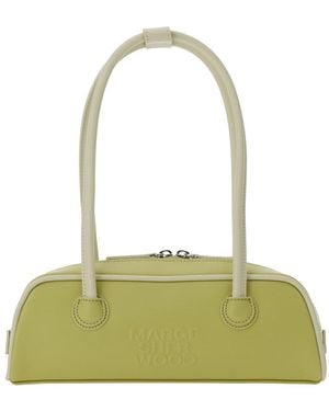 Marge Sherwood 'Soft Baguette' Mini Shoulder Bag With Logo Letter - Green